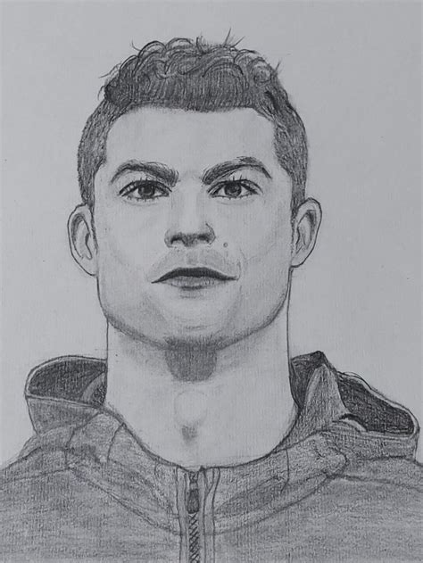 How To Draw Cristiano Ronaldo Pencil Sketch For Beginners Simple