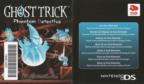 Ghost Trick Phantom Detective 2010 Nintendo DS Box Cover Art MobyGames