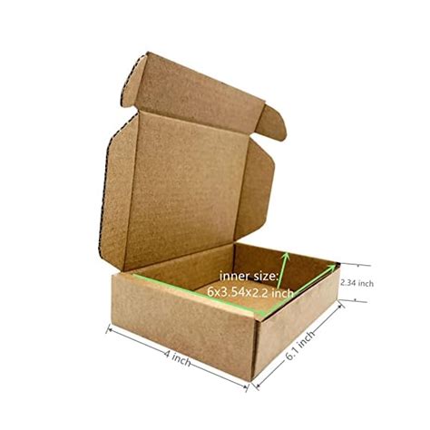 Small Corrugated Boxes 6x4x2 2 Inch Tiny Recyclable Cardboard Mailing