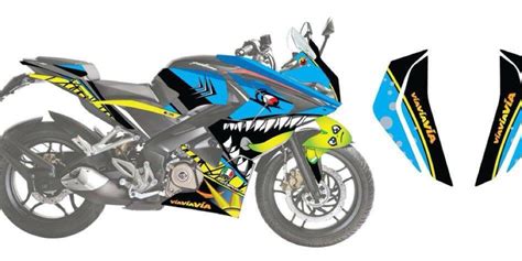 Bajaj Pulsar Rs 200 Decals Kit Motorbikes Motorbike Accessories On Carousell