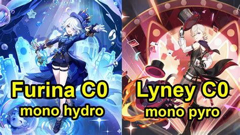 F P Lyney C Mono Pyro Furina Mono Hydro Abyss Floor Genshin