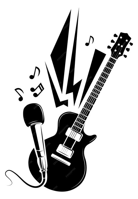 Rock N Roll Guitar Clip Art