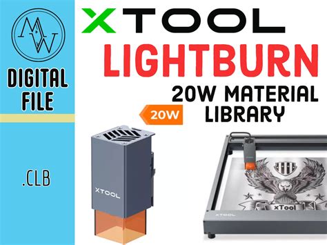 Xtool D Laser Lightburn Cut Library W All The Settings Etsy Sweden