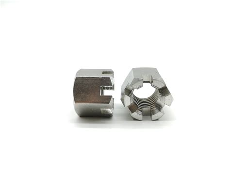 Stainless Steel Hexagon Slotted Nut Cotter Pins Din 935 Castle Nuts