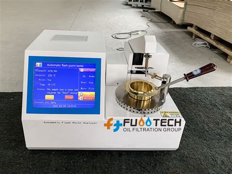 Fuootech Fully Automatic Lube Oil Flash Point Tester Open Cup Method