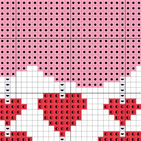 Valentines Heart Clouds Cross Stitch Pattern Daily Cross Stitch