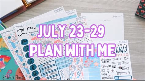 PLAN WITH ME JULY 23 29 ERIN CONDREN COMPACT VERTICAL PLANNERKATE