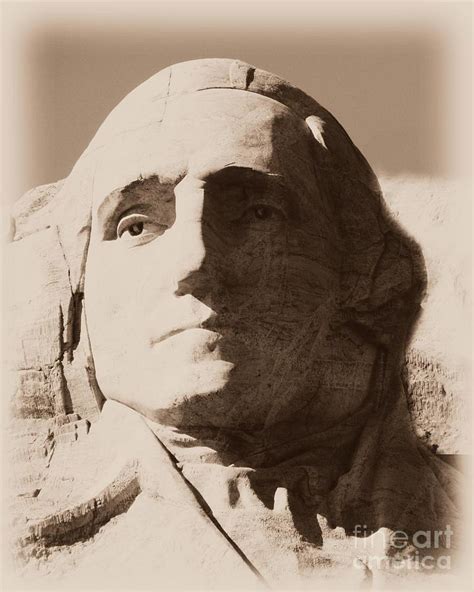 Mount Rushmore Faces Washington Photograph by Barbara Henry