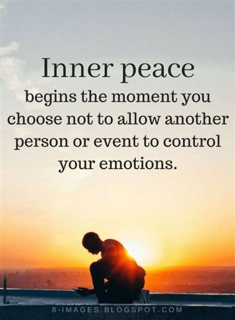 Inner Peace Quotes Inner Peace Begins The Moment You Choose Not To