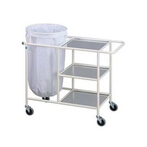 Stainless Steel Hospital Soiled Linen Trolley Latest Price