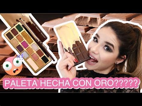 Paleta Hecha Con Oro Chocolate Gold Palette De Too Faced Rese A