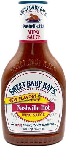 Amazon Sweet Baby Ray S Nashville Hot Wing Sauce Grocery Gourmet Food