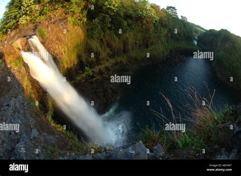 Rainbow falls Hilo Hawaii Stock Photo - Alamy