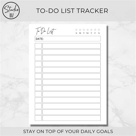 Printable Daily Planner Printable To Do List Daily To Do List Printable