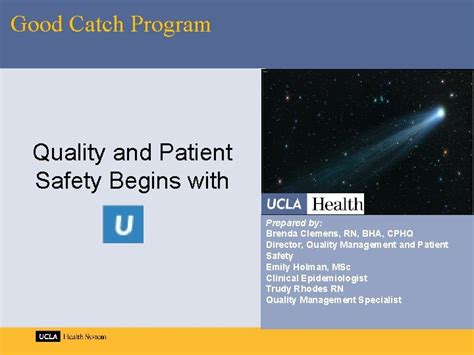 Good Catch Program Quality And Patient Safety Begins