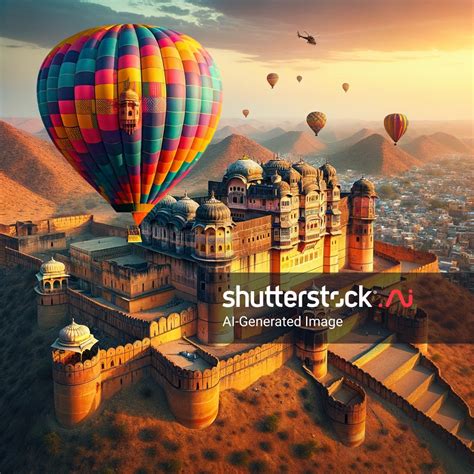 ภาพ Hot Air Baloon Ride Rajasthan State ทสรางโดย AI 2394414763 Shutterstock