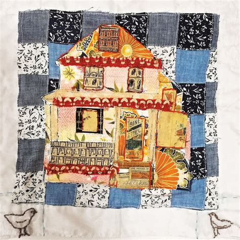 House Collage Quilts Collage Patchwork Quilts