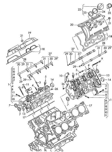 Volkswagen Passat Variant 2003 2005 Cylinder Head Cylinder Head Cover Vag Etka Online