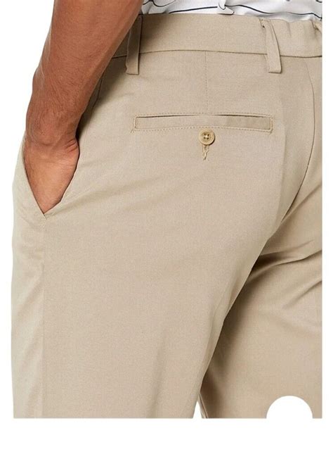 Essentials Men S Slim Fit Stretch Golf Pant Khaki 32W X 28L EBay