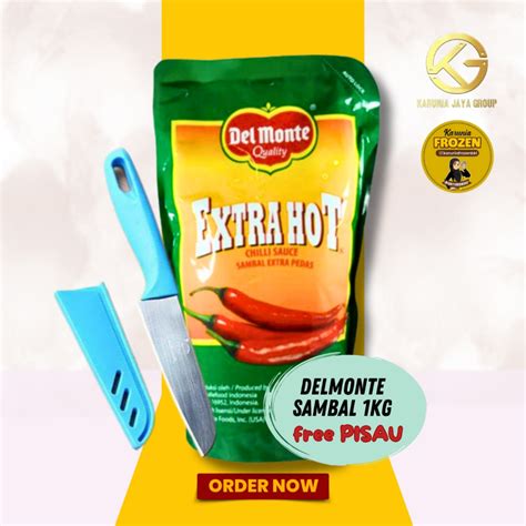 Jual Delmonte Extra Hot Sauce Kg Free Pisau Cantik Shopee Indonesia