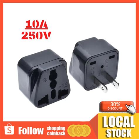 Universal Ac Travel Power Plug Conversion Adaptor Us Two Feet Turn Three Holes Charger 10a25