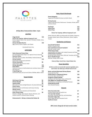 Large New Menu PDF