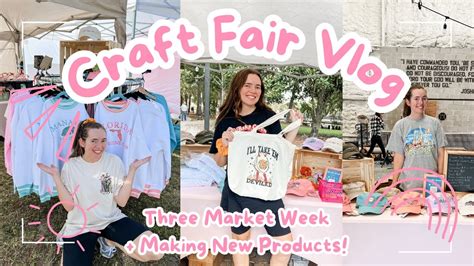 Another Three Market Week Craft Fair Setup Embroidery Vendor