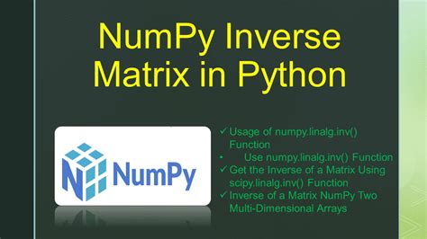 NumPy Inverse Matrix in Python - Spark By {Examples}