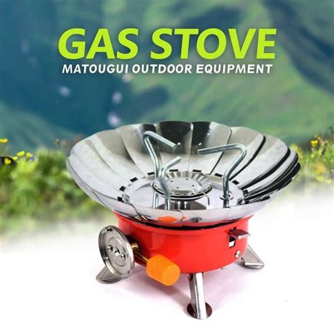 Jual Kompor Camping Windproof Mawar K Portable Kompor Gas Mawar Kaki