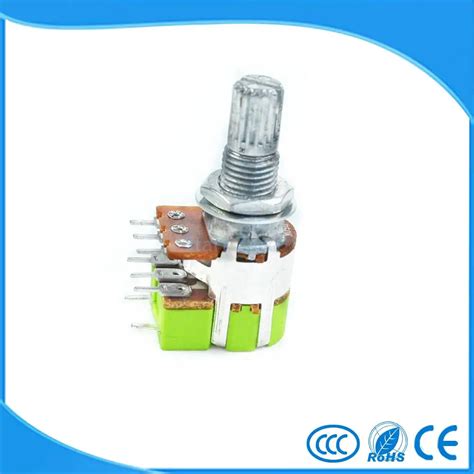 Stereo B50k Ohm Dual Linear B Type Taper Volume Control Potentiometer ...