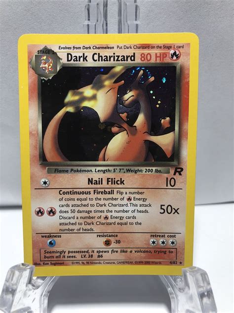 Mavin Pokemon Dark Charizard Holo Team Rocket Rare Tcg