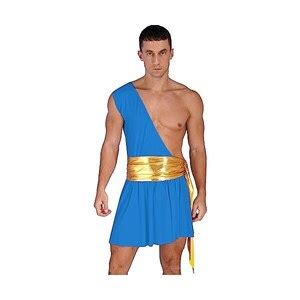 Yizyif Uomo Grecian Toga Costume Una Spalla Gonna Ruffle Sexy Lingerie