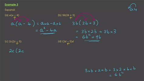 Y8 Algebra 1 Expanding Single Brackets Example 3 YouTube