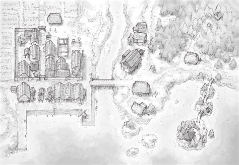 Coastal Town Map (Free!) for D&D and Fantasy RPGs