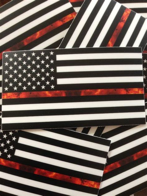 Thin Red Line American Flag Decal Firefighter Helmet Etsy In 2022