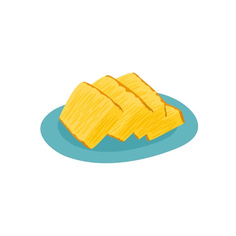 indonesian snack bika ambon from sumatera island 7418110 Vector Art at ...