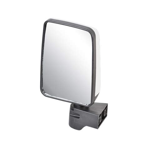 UNO MINDA RV 11002L WHT Shatterproof Glass Rear View Mirror White