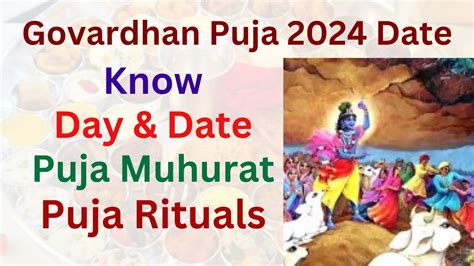 Govardhan Puja 2024 Date When Is Govardhan Puja 2024 Annakut Puja 2024 Govardhan Puja