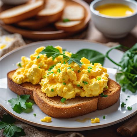 Asian Ginger Scrambled Eggs On Toast Recipe CookAIfood