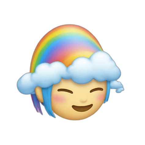 Chat Qui A Les Yeux Arc En Ciel Ai Emoji Generator