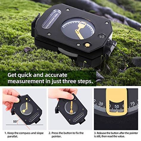 Sportneer Lightweight Sighting Compass With Inclinometer Distance