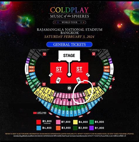 Coldplay Bangkok 04 Feb 2024 Concert Ticket VIP, Tickets & Vouchers ...