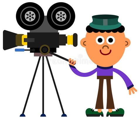 Movie Camera Stock Illustration Illustration Of Person 27346310