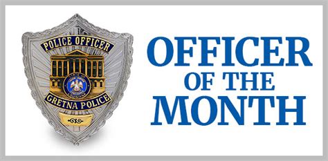 Officer of the Month | Gretna Police Department