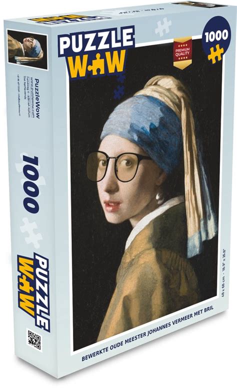 Puzzel Meisje Met De Parel Johannes Vermeer Bril Legpuzzel