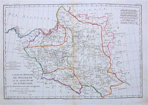 Carte Du Royaume De Pologne Et Du Grand Duche De Lithuanie 1772 1795