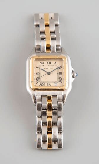 Lot Art Cartier Montre De Dame Mod Le Panth Re En Or Jaune K