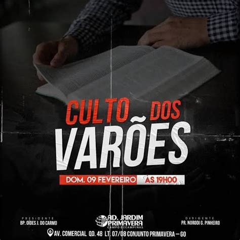 Introduzir 36 imagem fundo de cartaz para culto de varões br