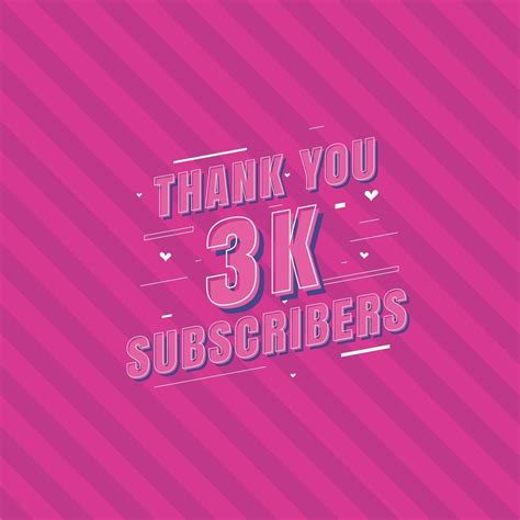 Thank You 3k Subscribers Celebration Greeting Card For 3000 Social