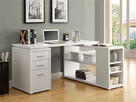 White Corner Desk: White Wood Corner Desk